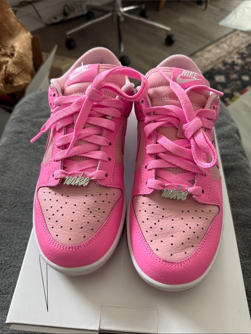 Custom Nike Dunks-Women’s Hot Pink